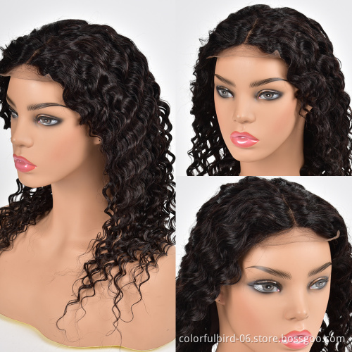 30 Inch Brazilian Hair Deep Wave Wig 4x4 Hd Lace Transparent Frontal Wigs For Women Human Hair Wigs